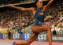 Saly Sarr lors de la finale de la Diamond League à Bruxelles